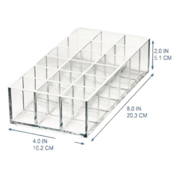 iDesign New Lipstick Organizer The Sarah Tanno Collection 8" x 4" x 2" - Picture 3 of 4